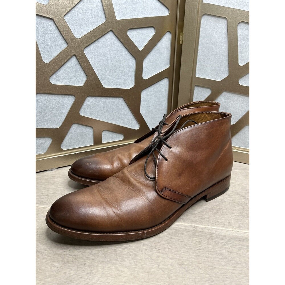 Antonio Maurizi chukka boots 45 Us 11.5 12 Brown Leather Men Shoes Italy